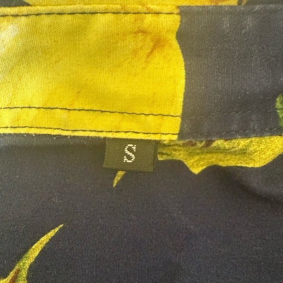 Kohl's Yellow and Blue Casual Button Down Shirt - Picture 1 of 4